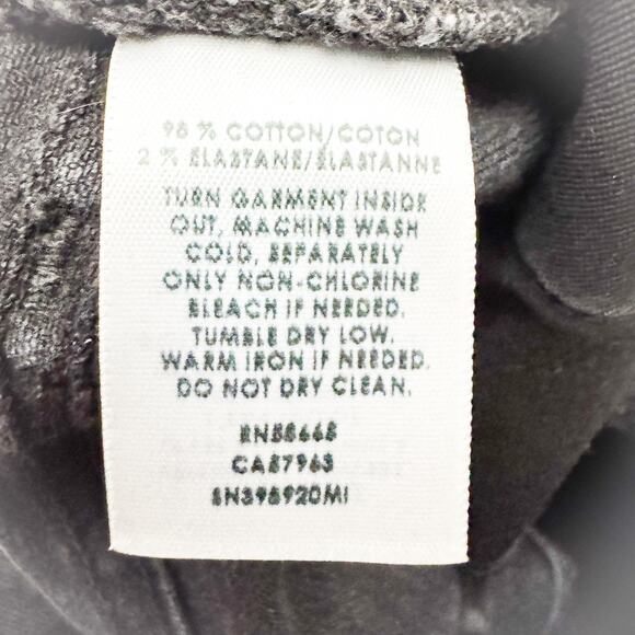 Something Navy Black Charcoal Split Hem Skinny Denim Jeans K5094 Size 25 - Picture 8 of 9